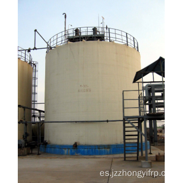 Tanque de agua química de gran diámetro hecho en el sitio